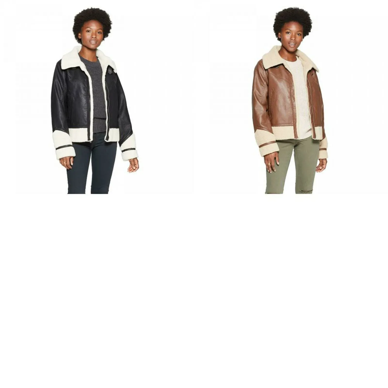 Universal Thread Women's Sherpa Moto Jacket