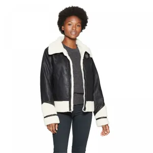 Universal Thread Women's Sherpa Moto Jacket