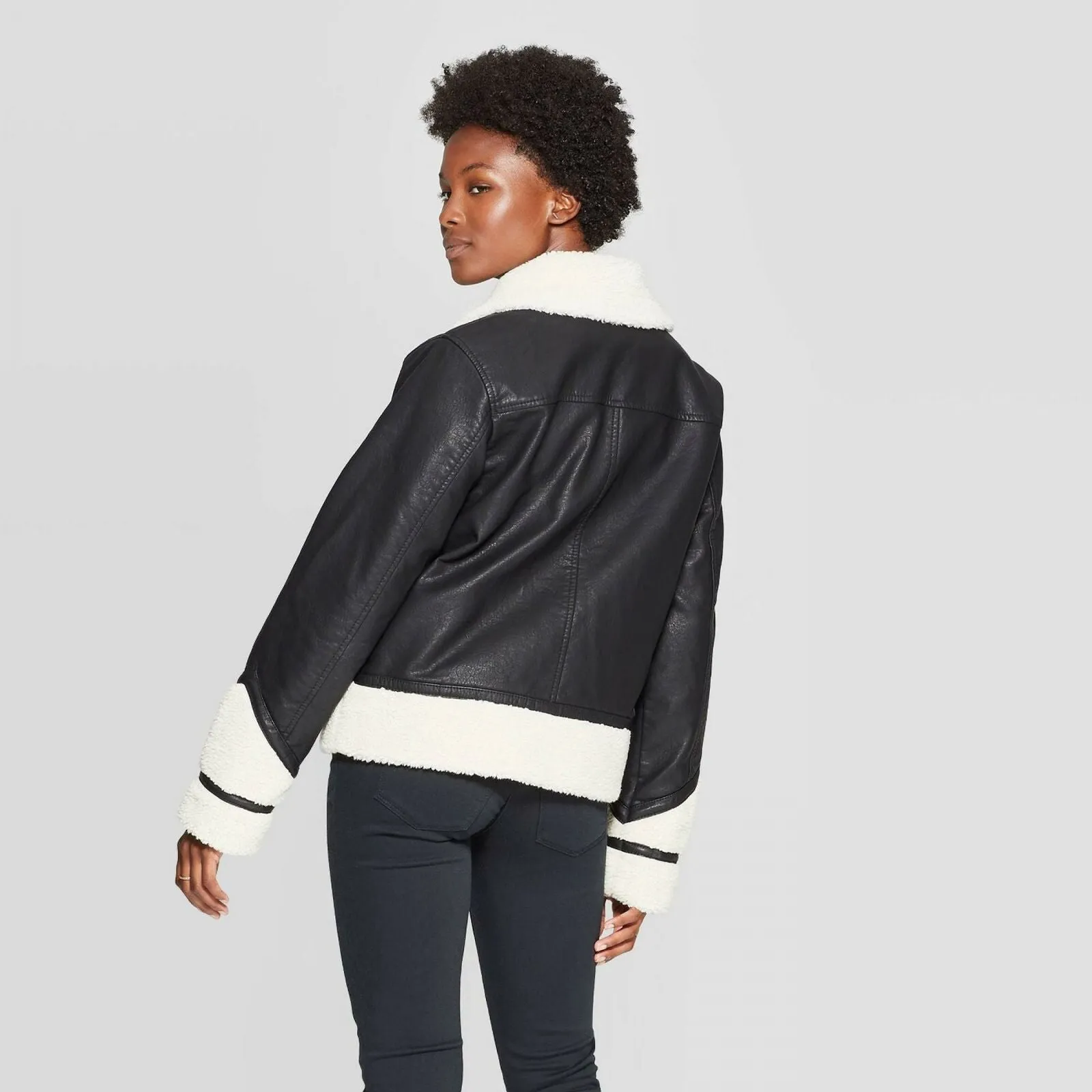 Universal Thread Women's Sherpa Moto Jacket