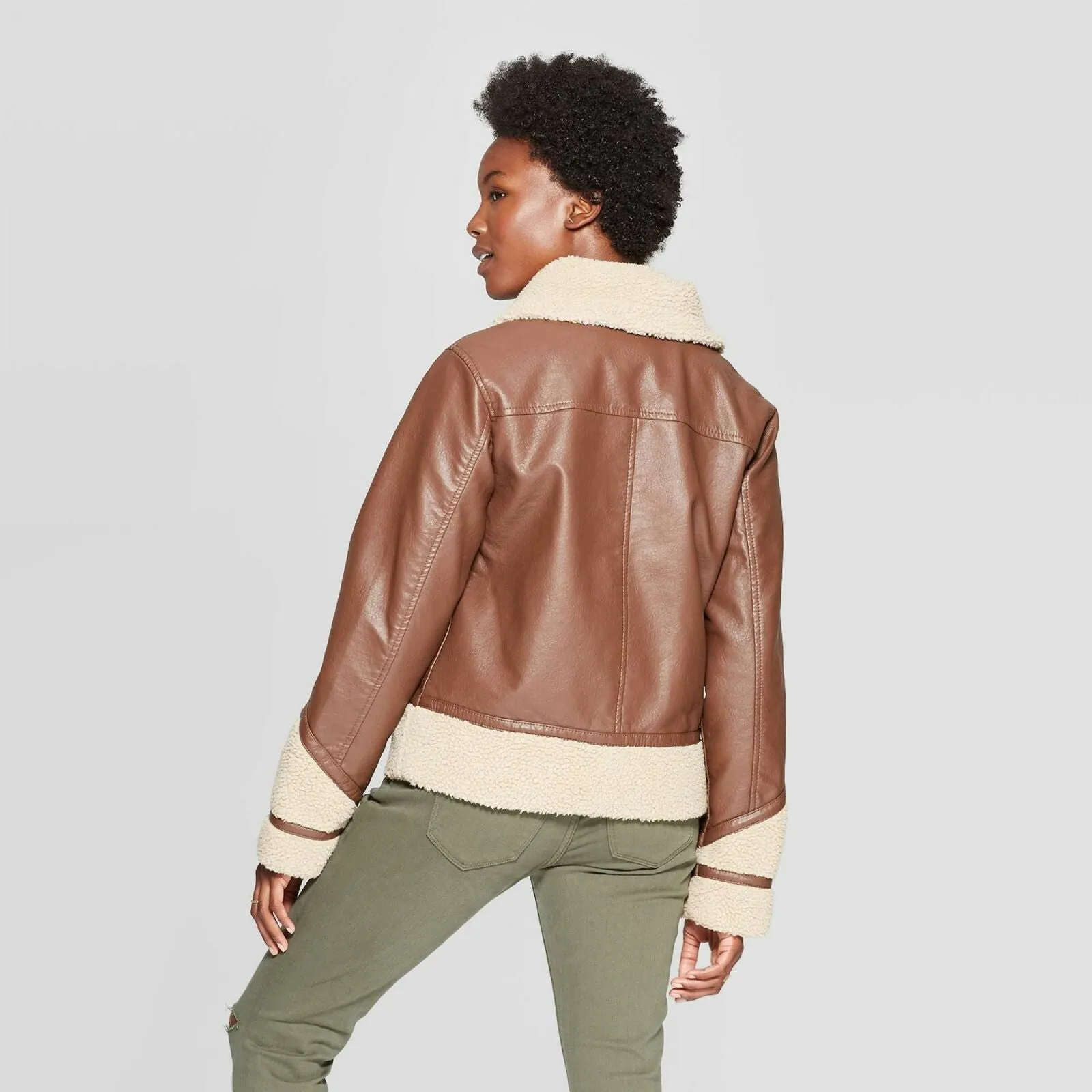 Universal Thread Women's Sherpa Moto Jacket