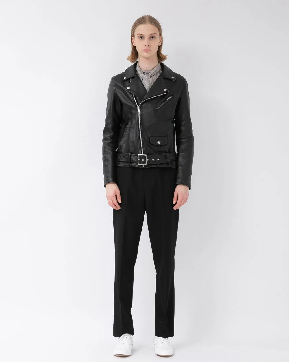 Vintage Leather THE /A Riders Jacket - Black