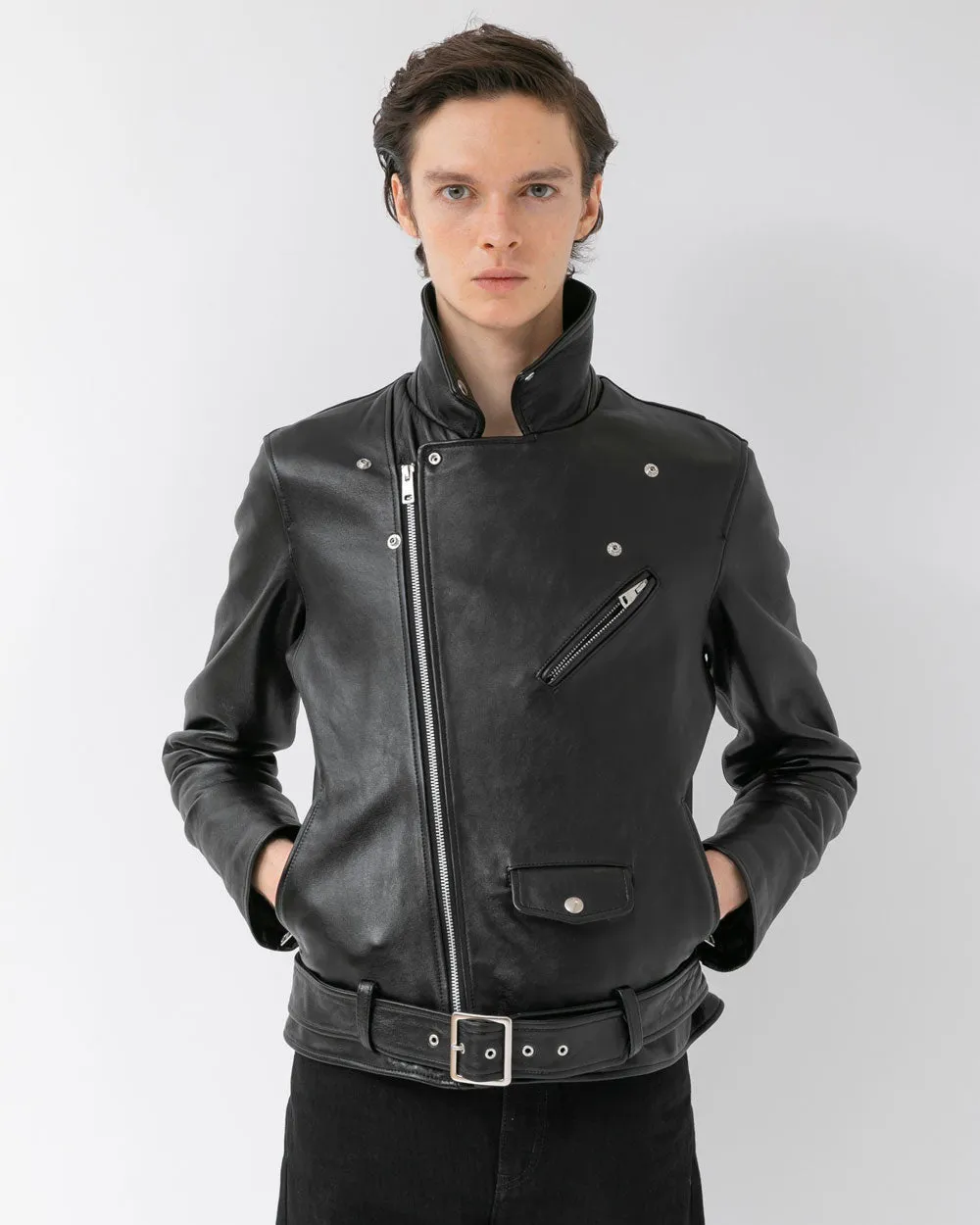 Vintage Leather THE /A Riders Jacket - Black