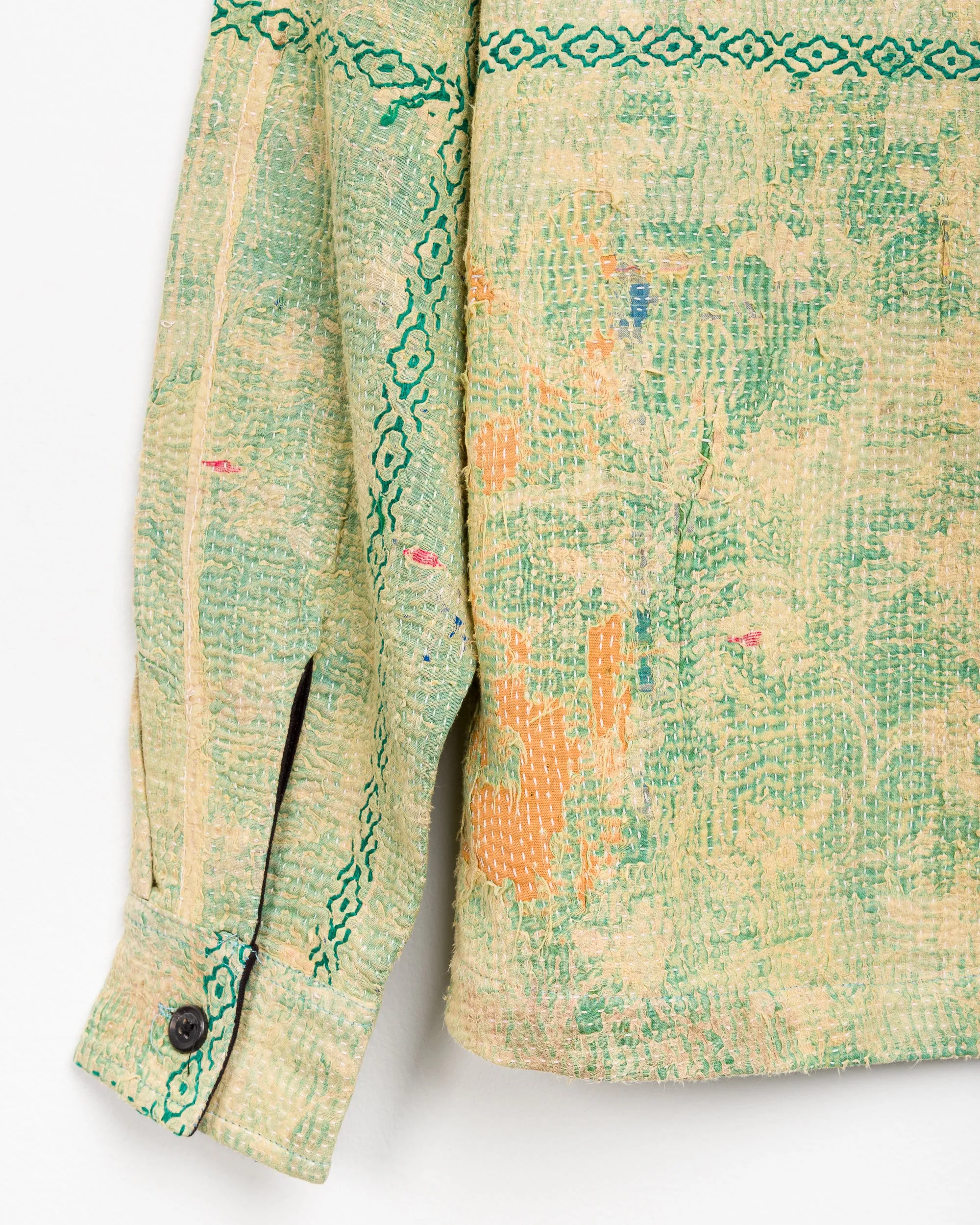 Vivek Overshirt in Quilted Kantha - XS