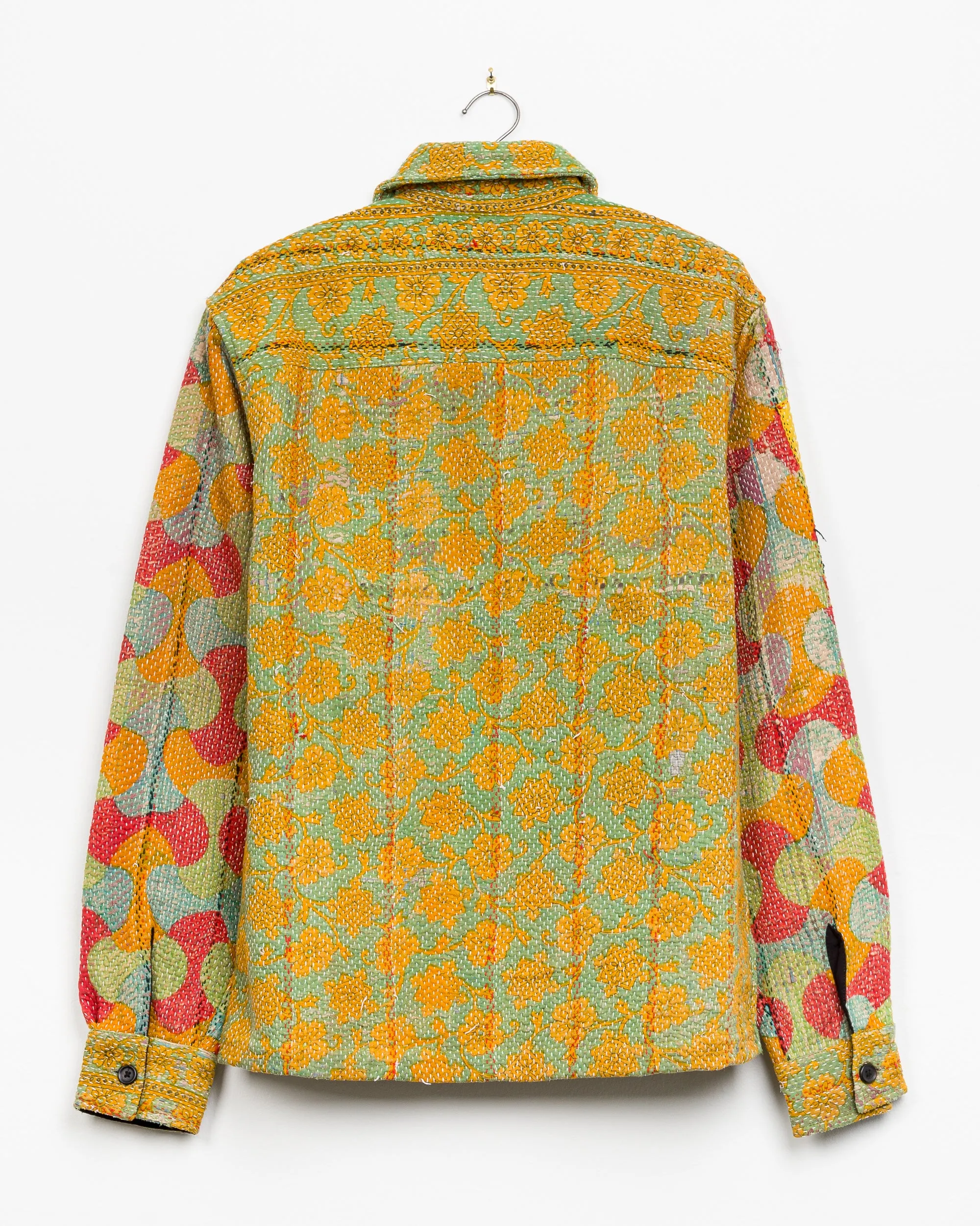 Vivek Overshirt in Quilted Kantha - XS