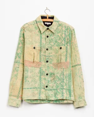 Vivek Overshirt in Quilted Kantha - XS