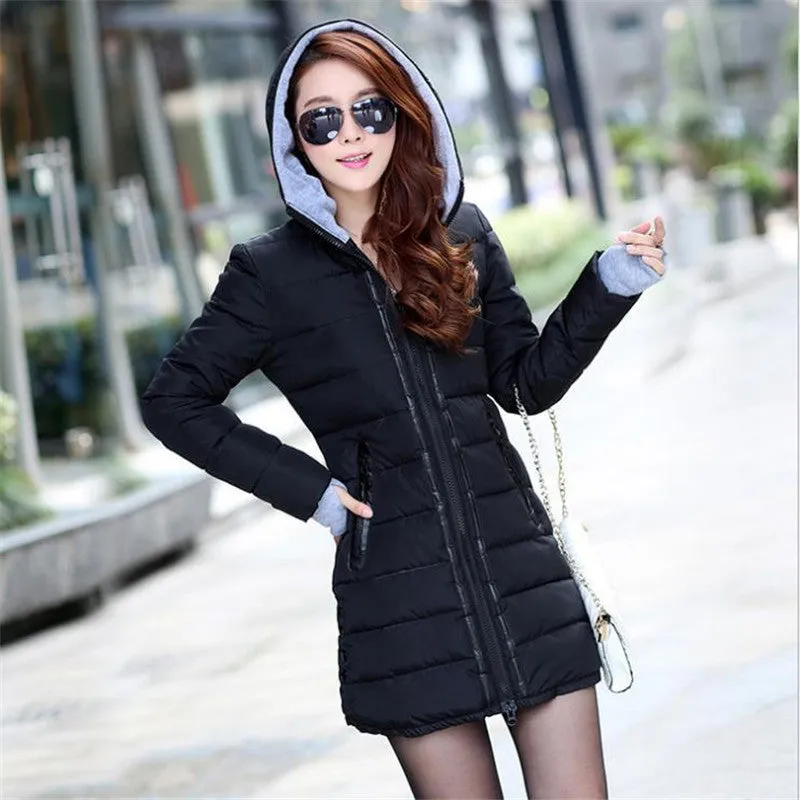 Wadded Jacket Female Women Jacket Down Cotton Coat Slim Parkas Ladies Plus Size Womens Jackets And Coats C2262
