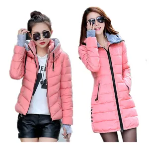 Wadded Jacket Female Women Jacket Down Cotton Coat Slim Parkas Ladies Plus Size Womens Jackets And Coats C2262
