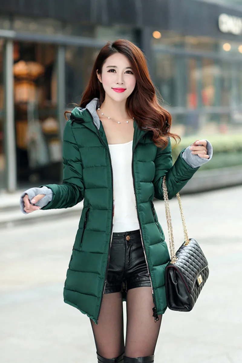 Wadded Jacket Female Women Jacket Down Cotton Coat Slim Parkas Ladies Plus Size Womens Jackets And Coats C2262