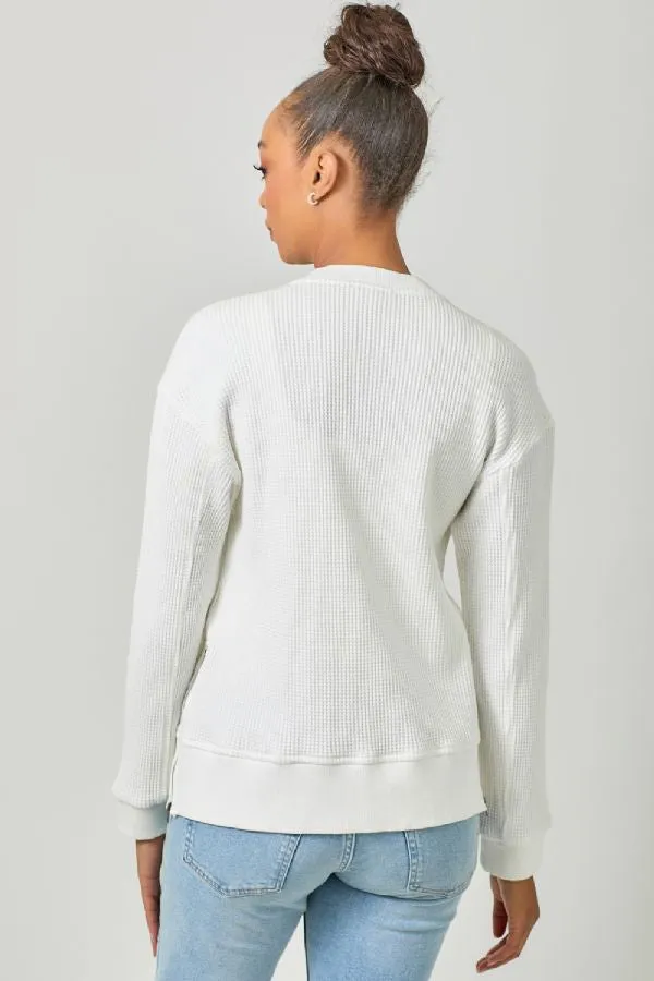 WASHED THERMAL BOMBER JACKET