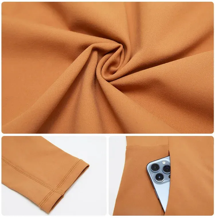 Windproof Running Jacket with Pockets