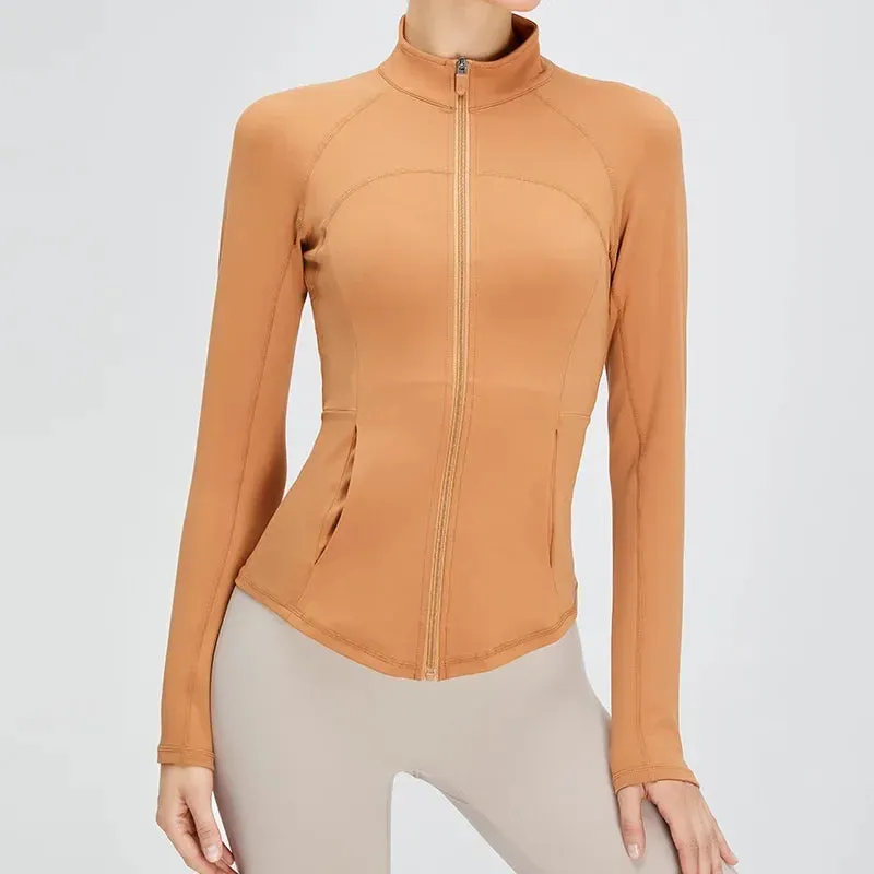 Windproof Running Jacket with Pockets