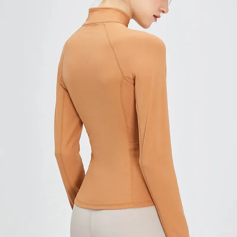 Windproof Running Jacket with Pockets