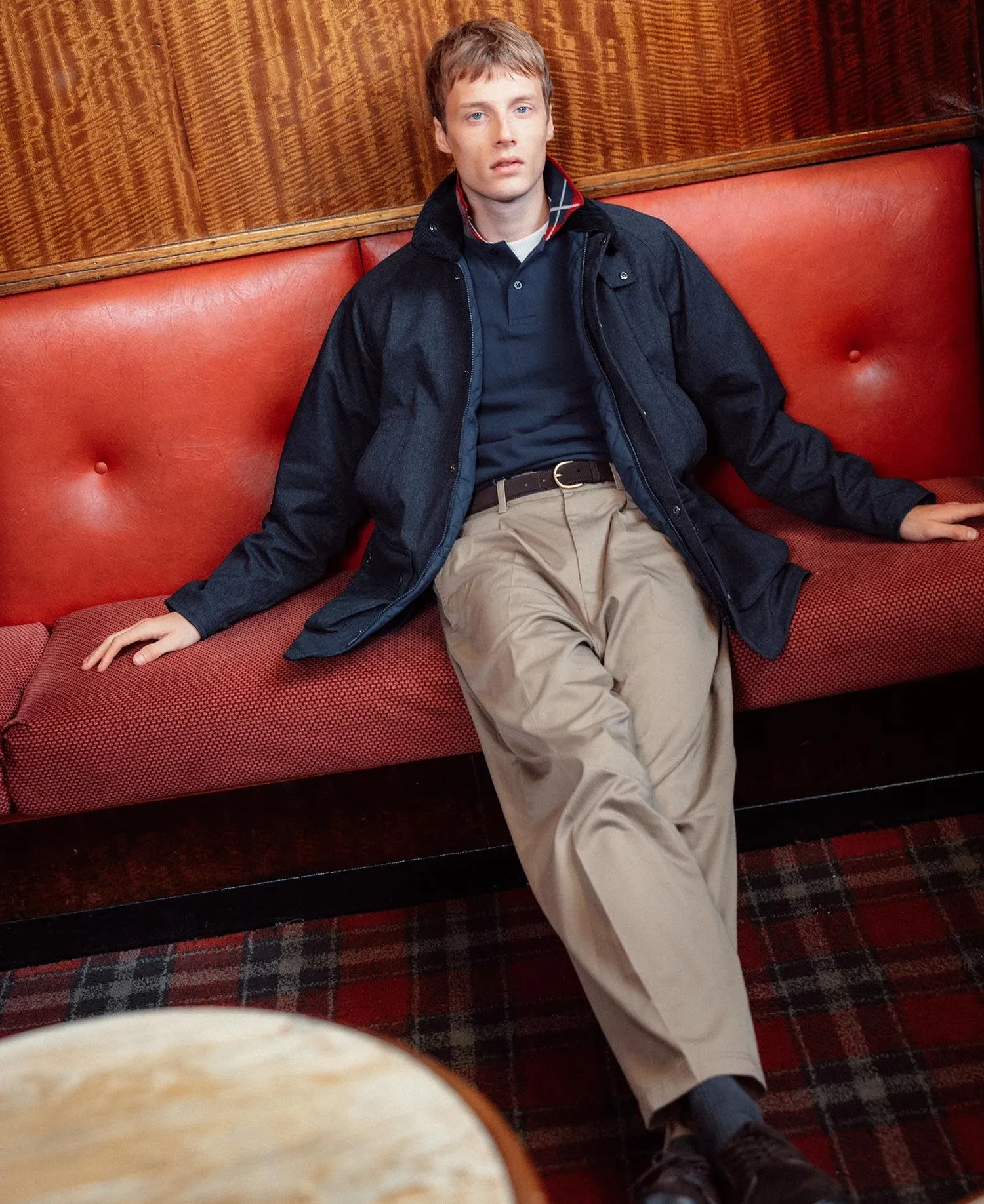 Winter Bedale Waterproof Jacket in Navy