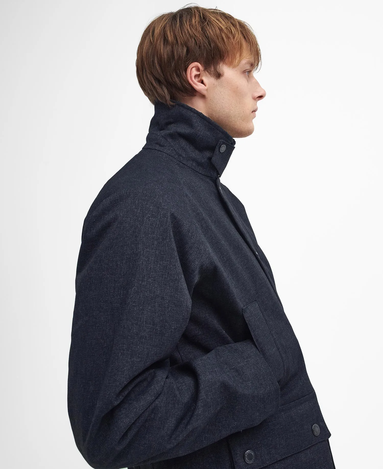 Winter Bedale Waterproof Jacket in Navy