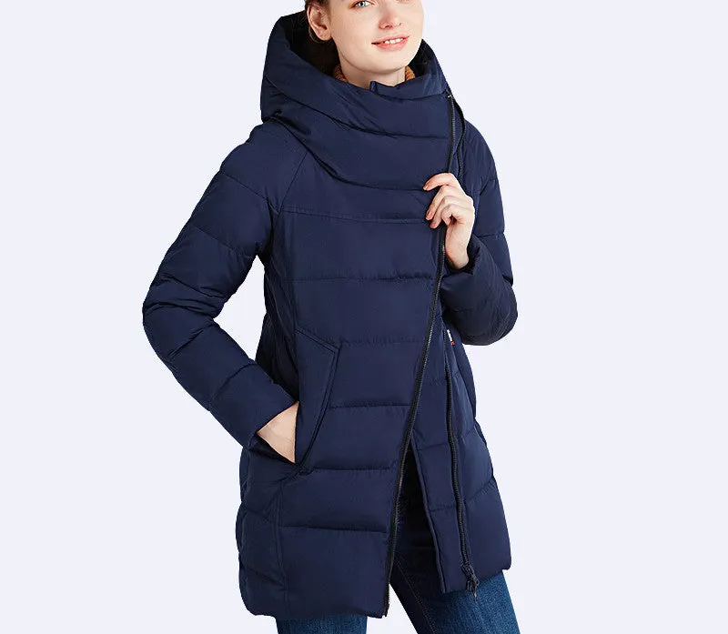 Winter Collection Women's Parka Hooded Warm Jacket Fashion Brand High Quality Thick Outwear Coat 16G607