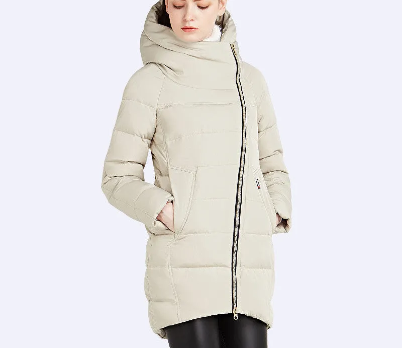 Winter Collection Women's Parka Hooded Warm Jacket Fashion Brand High Quality Thick Outwear Coat 16G607