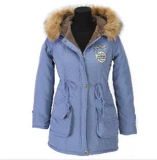 Winter Jacket Women Winter Womens Parka Casual Outwear Military Hooded Coat Long Femme Woman Clothes A1617