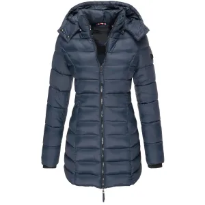 Winter Jackets for Women Zipper Hooded Cotton Padded Jackets Long Sleeve Warm Coat Slim Parka Female Portable Outwear