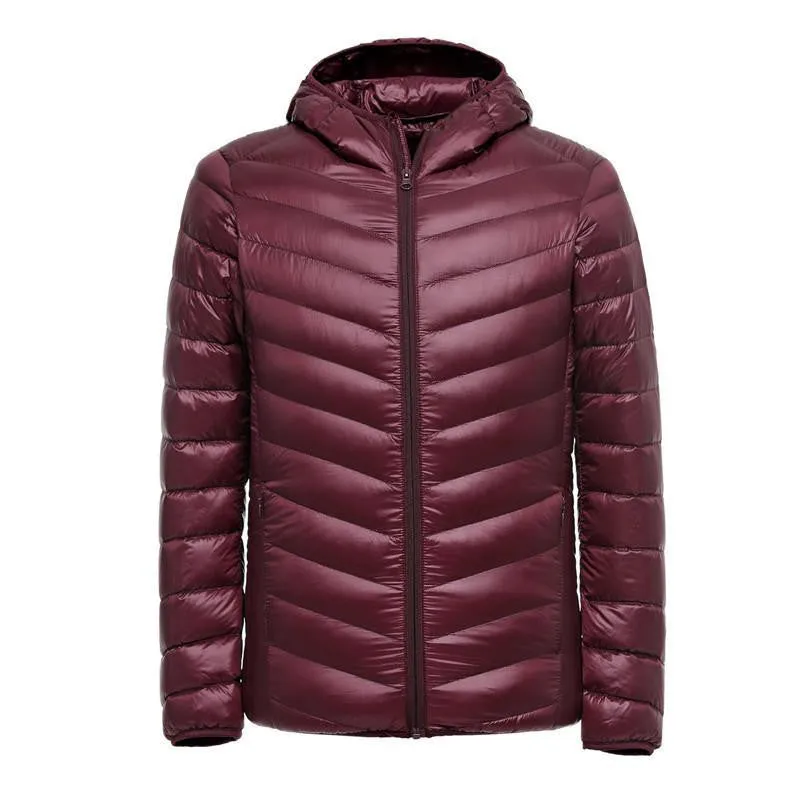 Winter Ultralight Men 90% White Duck Down Jacket Winter Duck Down Coat Waterproof Down Parkas Outerwear MA175