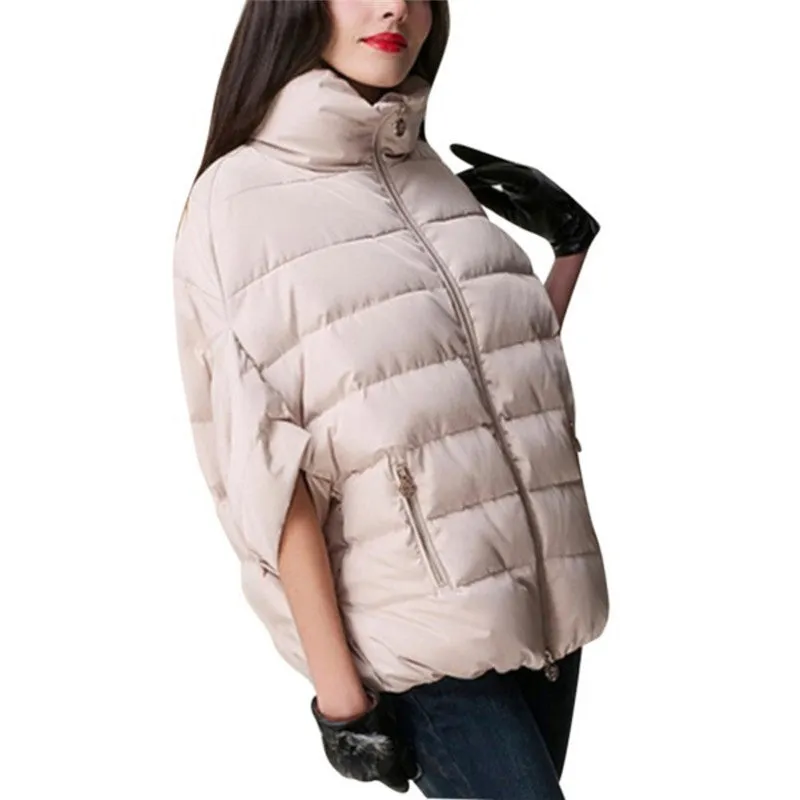 Winter Warm Women Bat Sleeve Down Coat Parka Cotton-Pad Jacket Outwear S-XL X16