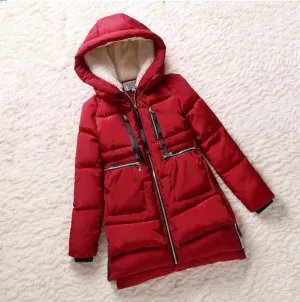 Winter Women Wadded Jacket Red Female Outerwear Plus Size 5XL Thickening Casual Down Cotton Wadded Coat Women Parkas