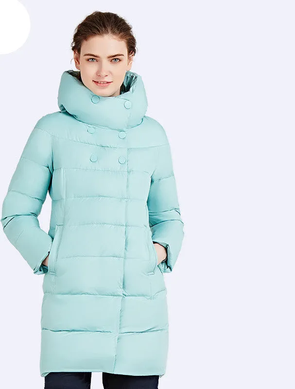 Winter Womens Bio Down Thickening Jacket And Coat For Women High Quality Parka Five Colors 16G6128D