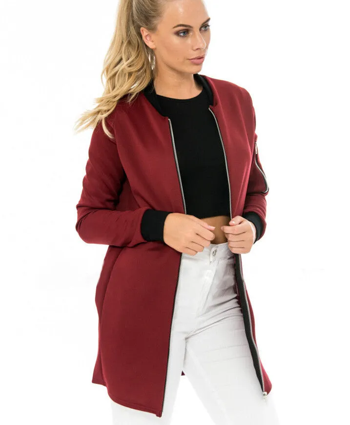 women basic coats Fashion Women bomber jacket Long Sleeve Casual Floral Print Coat chaquetas mujer jaqueta feminina jacket