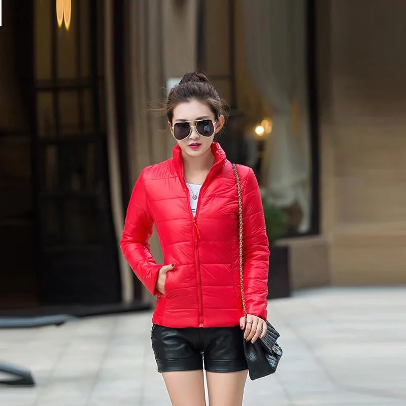 Women Coat Fashion Women Jacket Female Parkas Cotton Casual Basic Jackets Coats Wadded plus size S-XXXL
