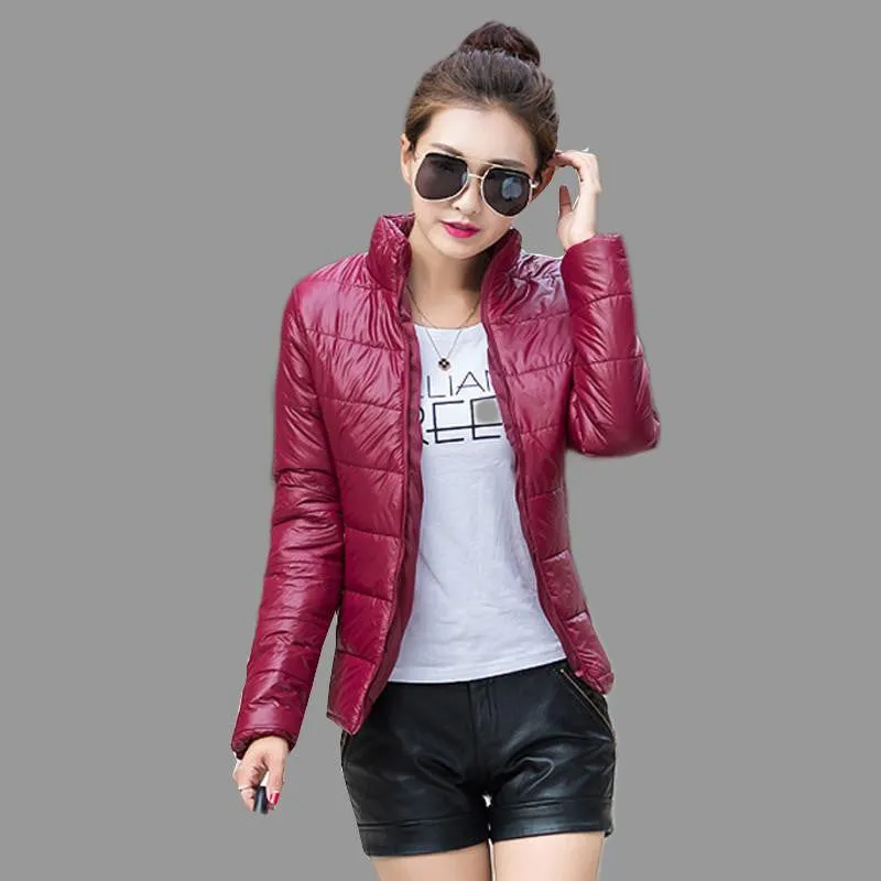 Women Coat Fashion Women Jacket Female Parkas Cotton Casual Basic Jackets Coats Wadded plus size S-XXXL
