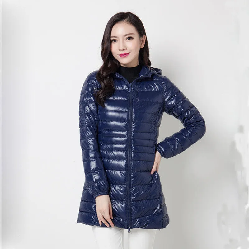Women Coat Jacket Women 90% Duck Down Outwear Lady Parka Ultra-light Long Elegant Outwear Fashion Down Parka