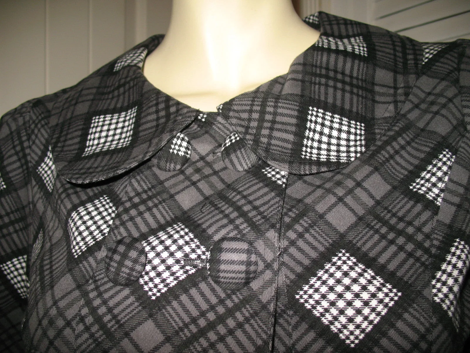 Womens Blazers Crop Peacoat Pea Coat Blazer Top Black Gray Grey 3/4 Sleeve Small Career Office Work Wear Business Attire