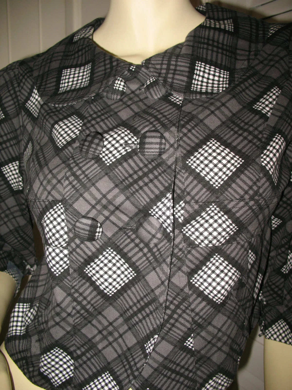Womens Blazers Crop Peacoat Pea Coat Blazer Top Black Gray Grey 3/4 Sleeve Small Career Office Work Wear Business Attire
