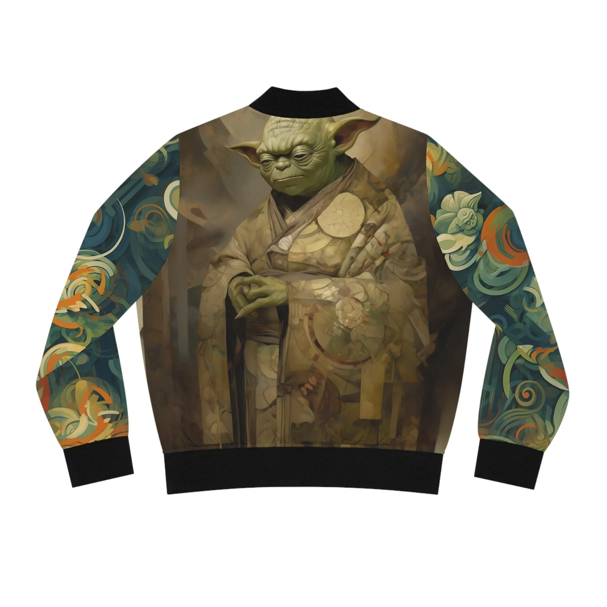 Women's Bomber Jacket - Yoda Yukiyo E Art Portrait