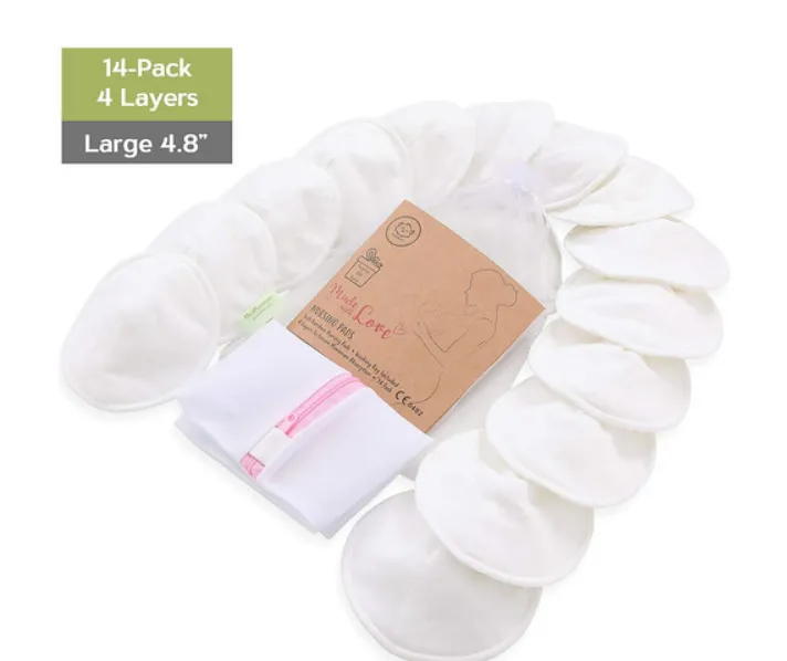 Women's KeaBabies organic reusable nursing pad set of 7 pairs