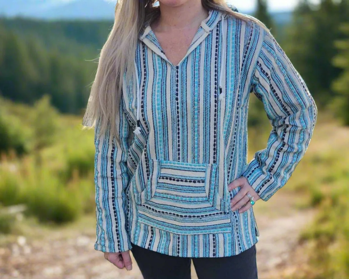 Women's Ultra Pattern Baja Hoodie with Pocket | Sustainable and Stylish