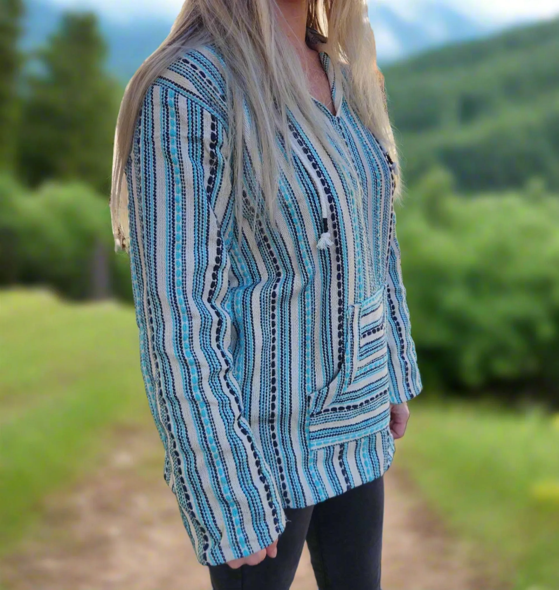 Women's Ultra Pattern Baja Hoodie with Pocket | Sustainable and Stylish