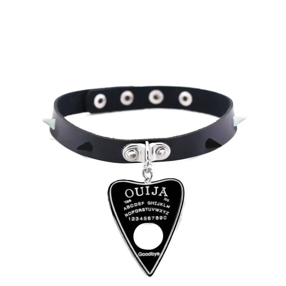 Y2K Faux Leather Pendant for Full Zip Jacket