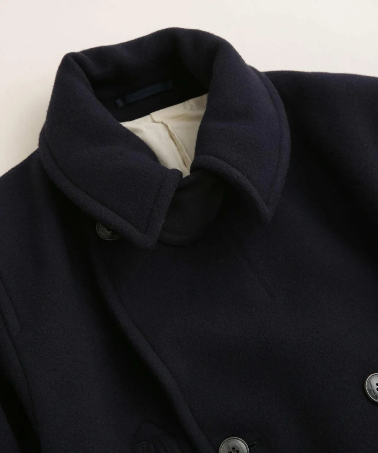 YLEVE/WOOL MOSSER PEA COAT