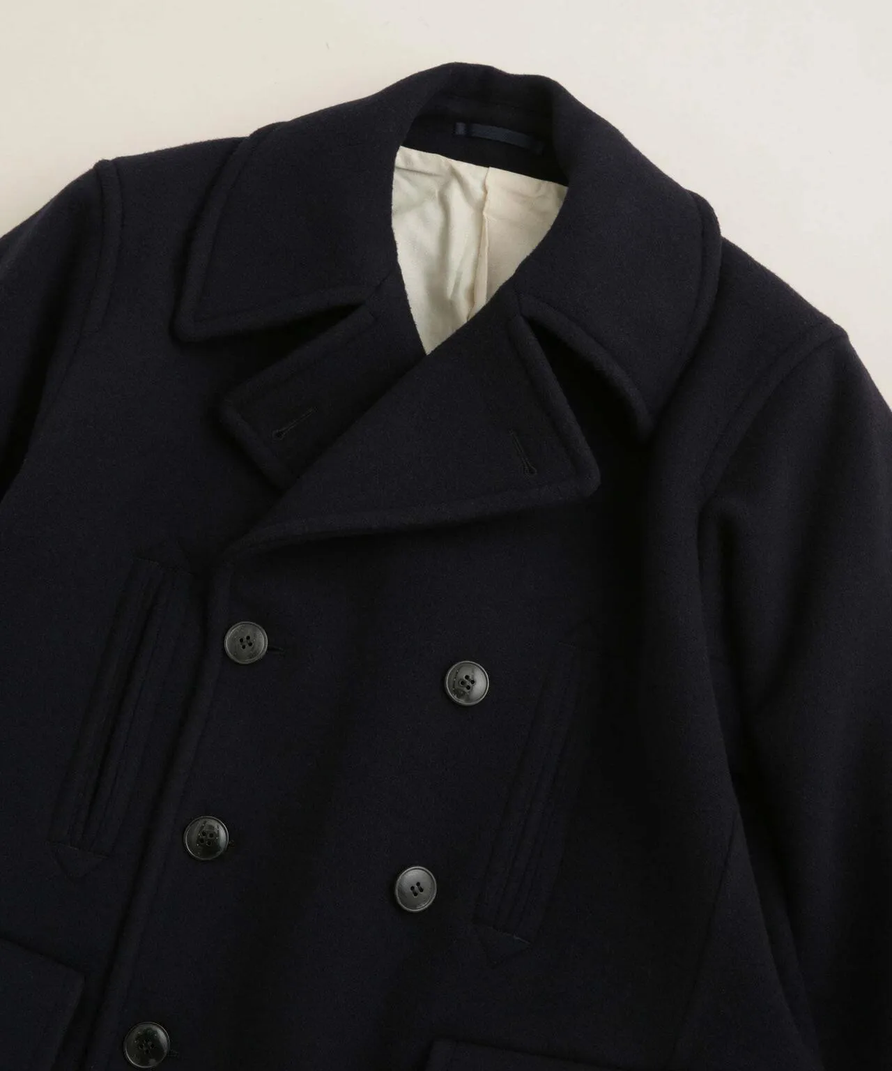 YLEVE/WOOL MOSSER PEA COAT