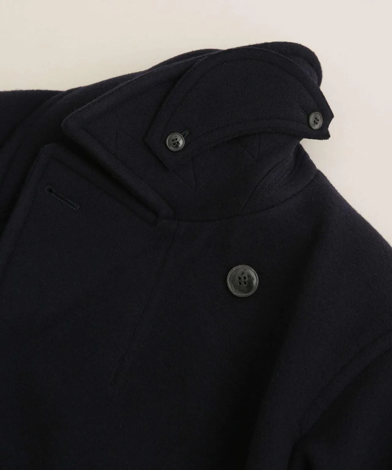 YLEVE/WOOL MOSSER PEA COAT