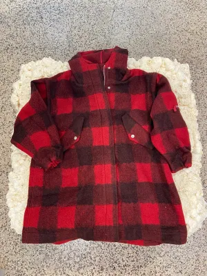 YMC - HUNTER CHECK PARKA RED