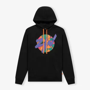 Zion Mosaic Graphic Fleece Hoodie - Black