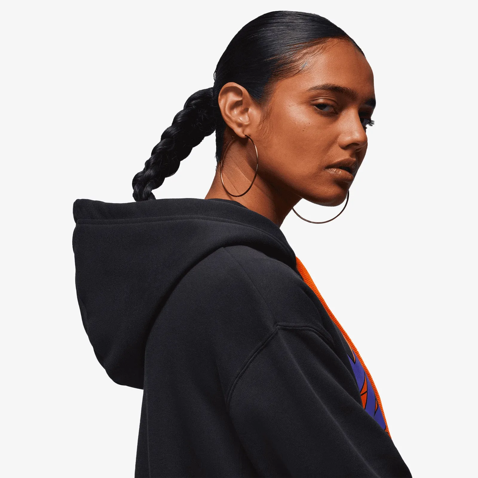 Zion Mosaic Graphic Fleece Hoodie - Black