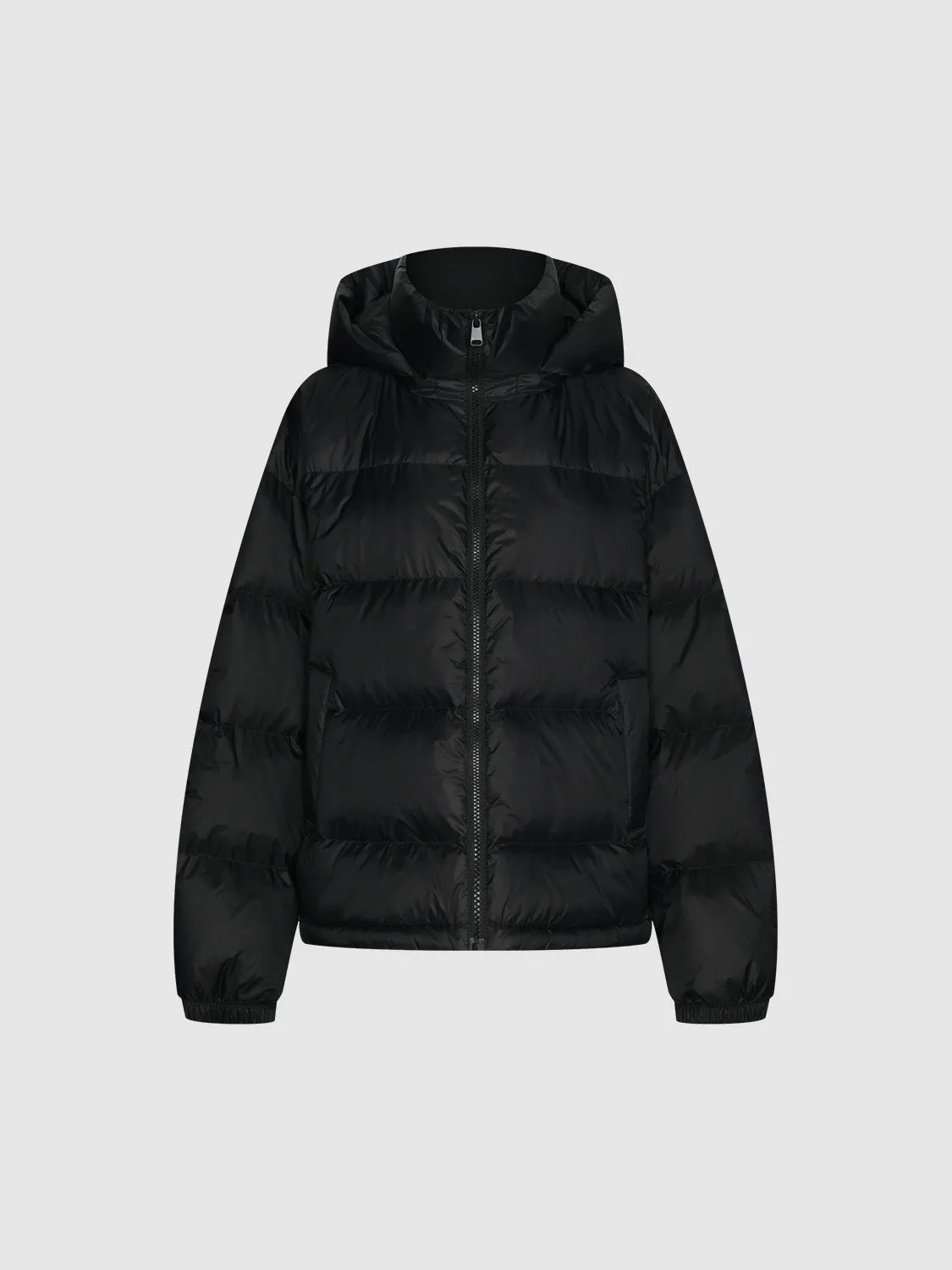 Zip Up Loose Down Outerwear