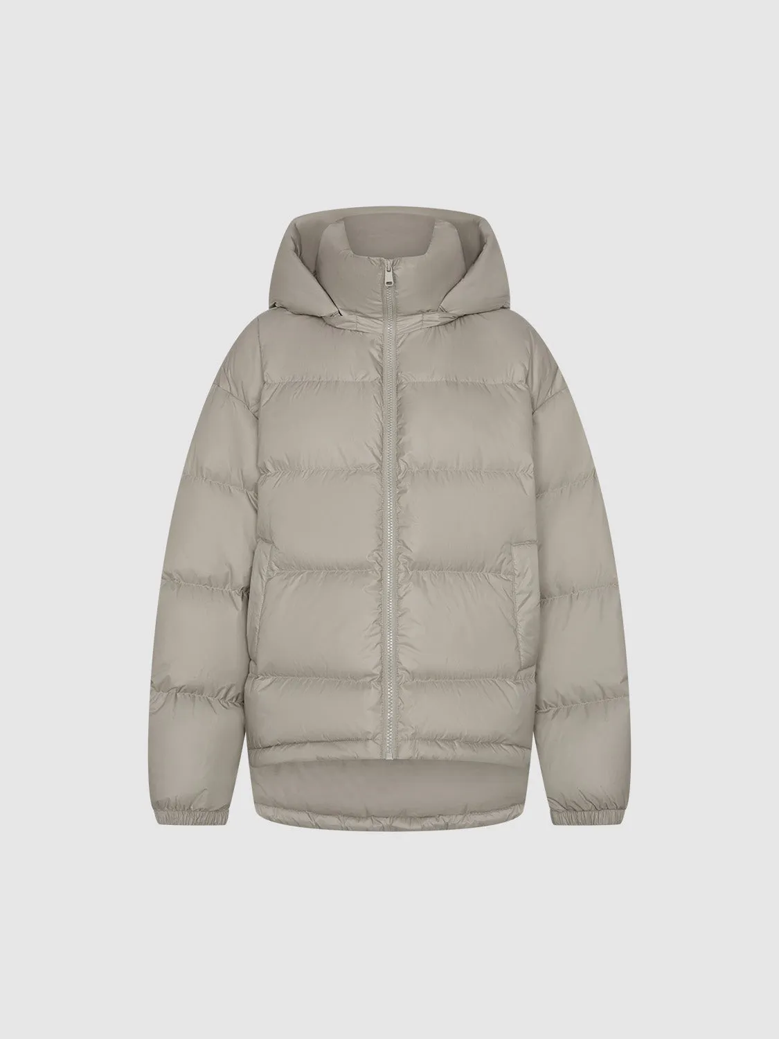 Zip Up Loose Down Outerwear