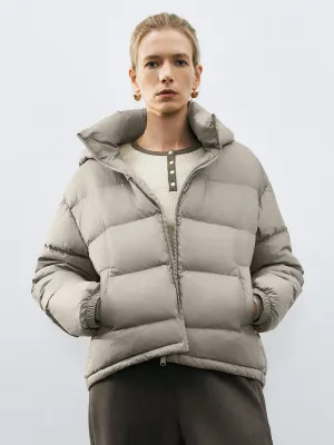 Zip Up Loose Down Outerwear
