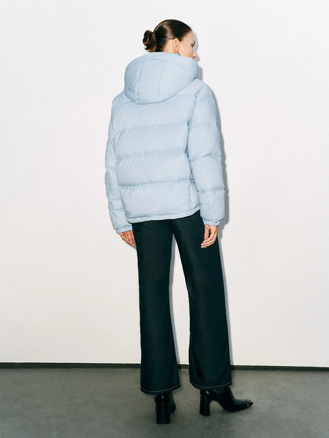 Zip Up Loose Down Outerwear