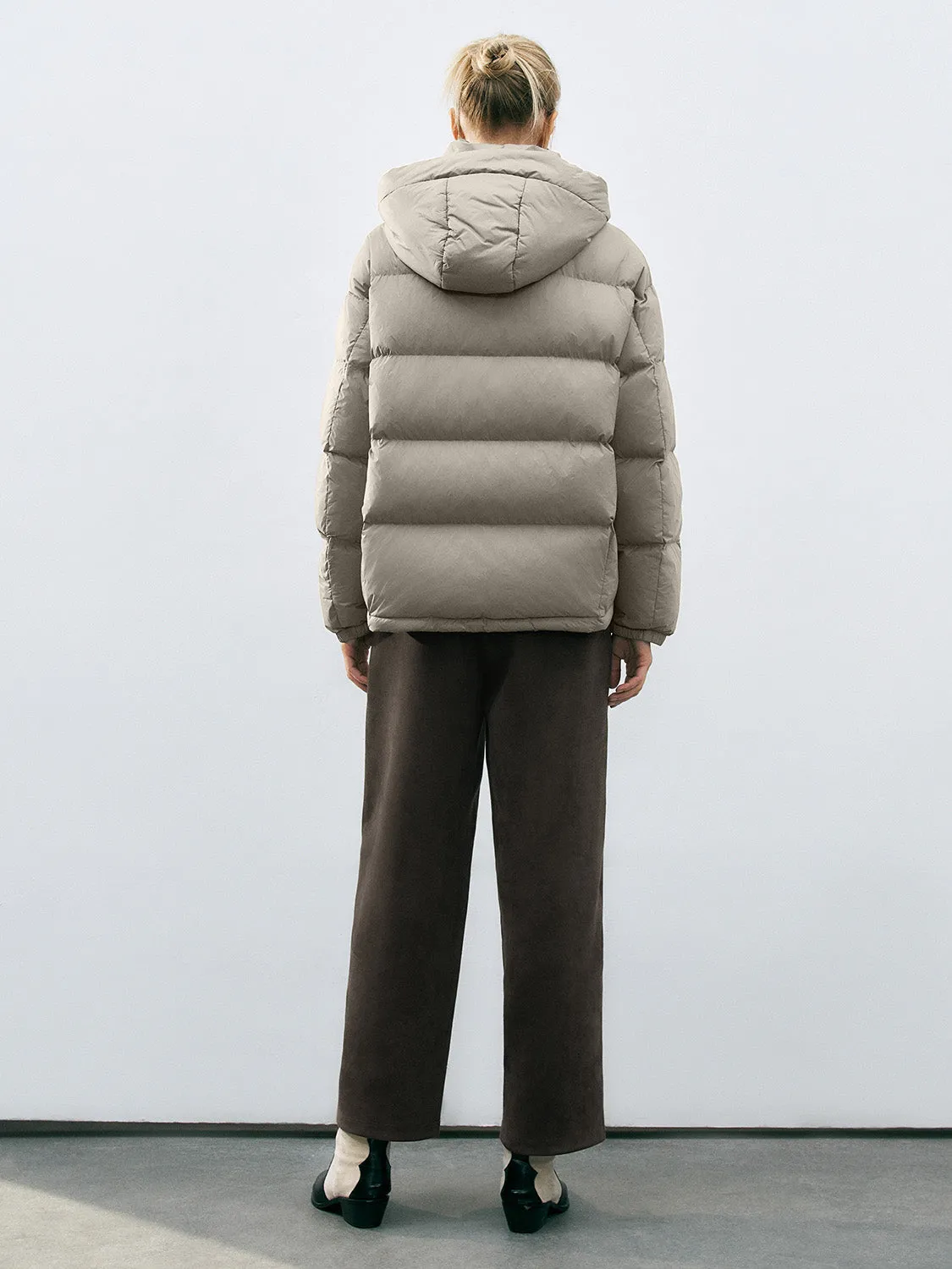 Zip Up Loose Down Outerwear