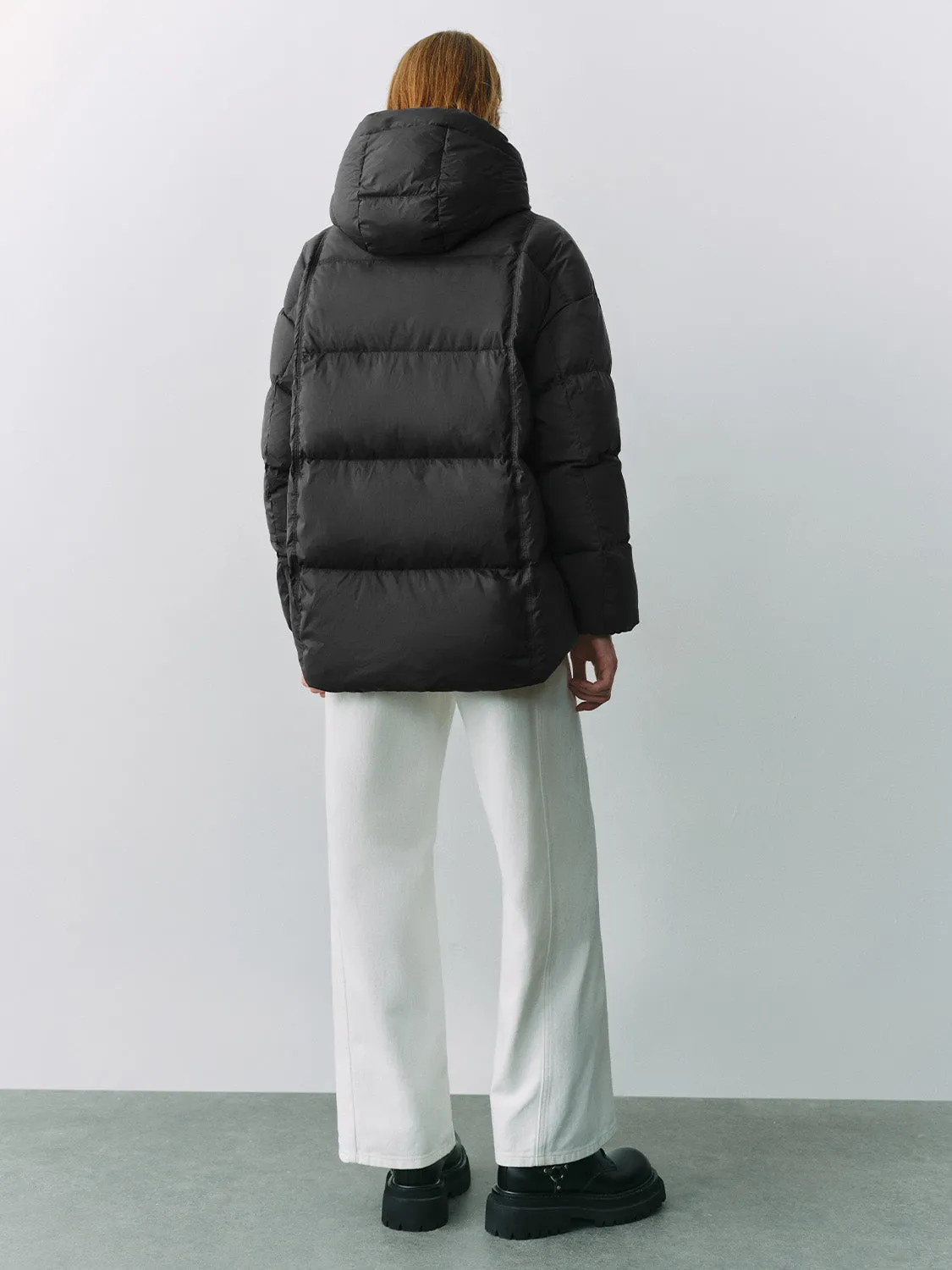 Zip Up Padded Down Outerwear