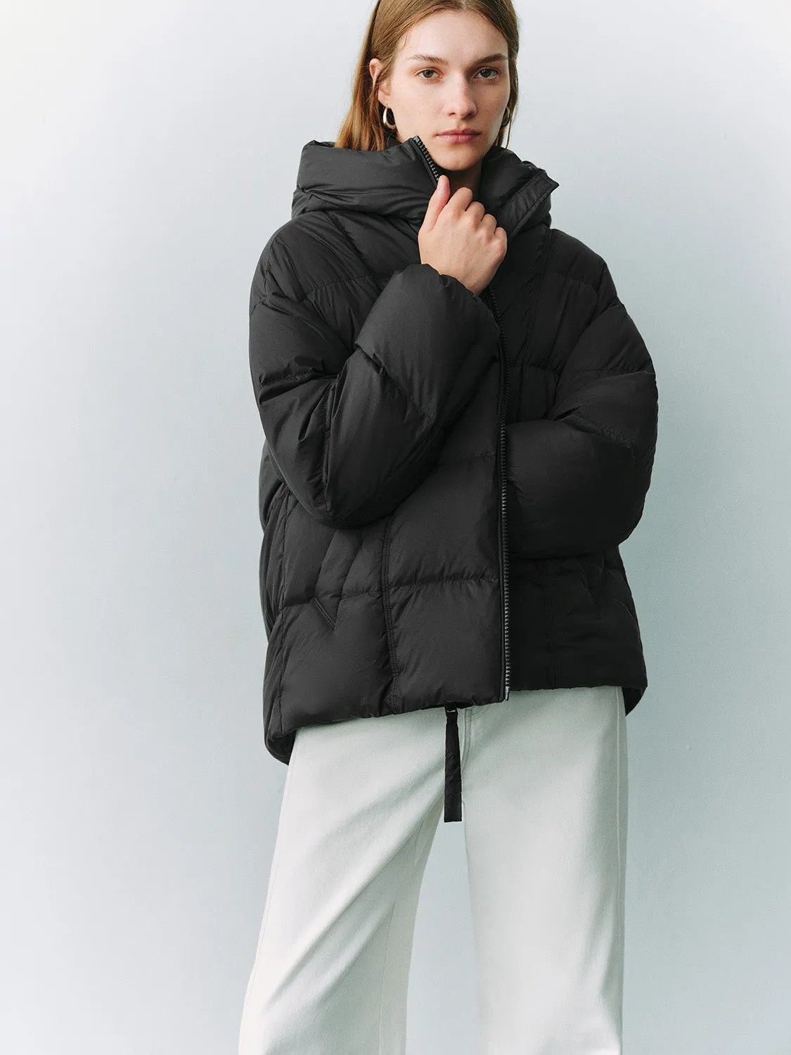 Zip Up Padded Down Outerwear